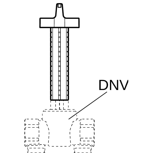 Geberit Set Handbetätigung, zu Geberit UP-Kugelhahn m. Befestigung: DN1=15 / 20