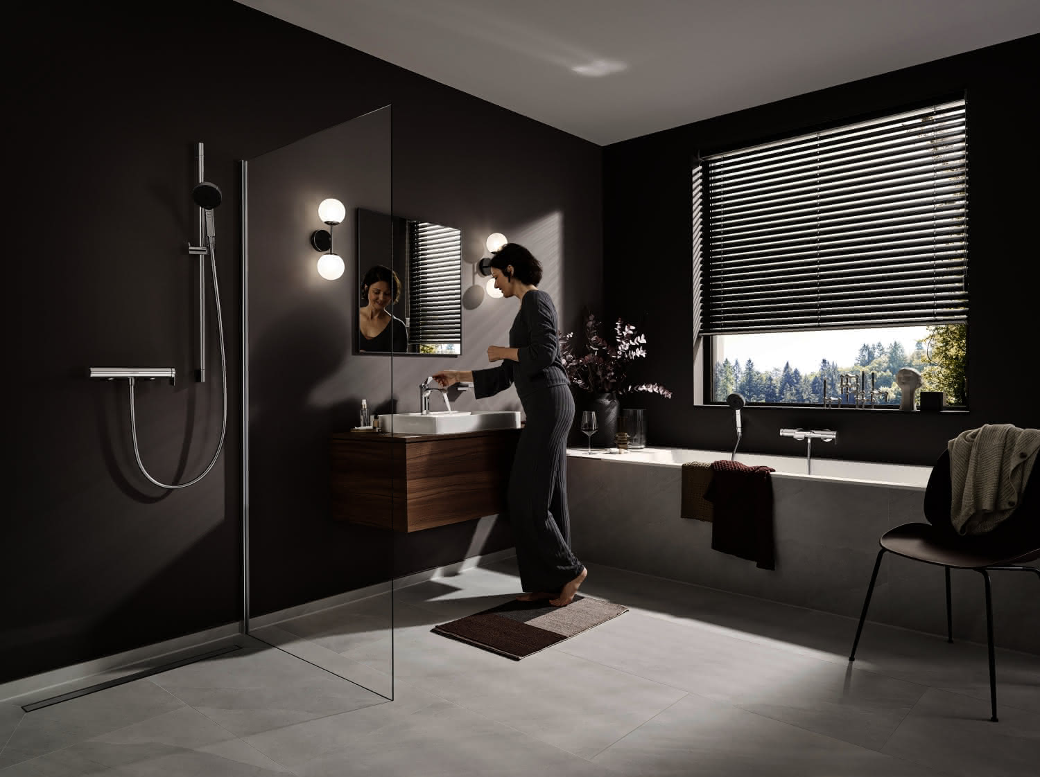 Hansgrohe Wannenmischer Aufputz Vivenis chrom