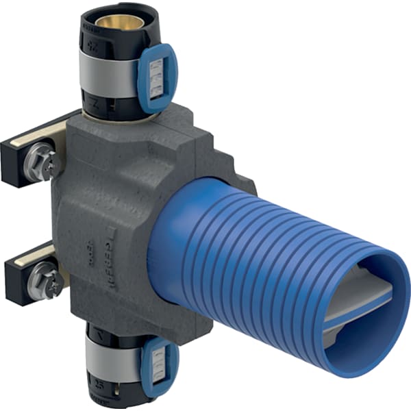 Geberit FlowFit UP-Kugelhahn m. Dämmung mit Befestigung, SiBr, d20