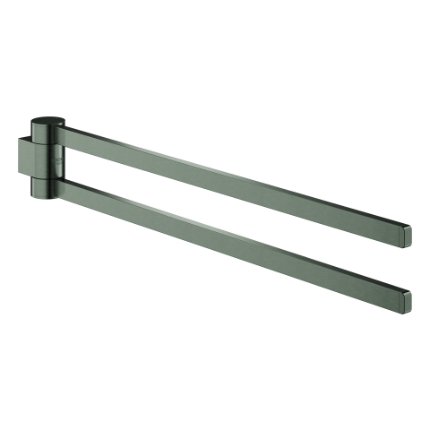 GROHE Handtuchhalter Selection 41063 2-armig schwenkbar hard graphite geb.