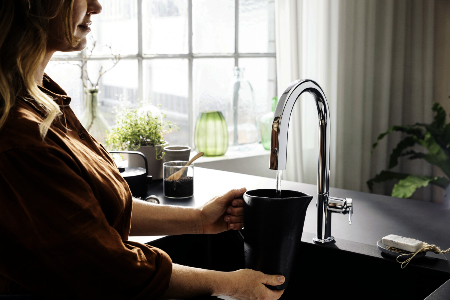 Hansgrohe FilterSystem 210 Aqittura M91 Ausziehausl.1jet chrom