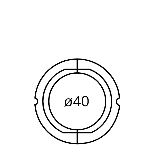 Geberit Rohrschelleneinlegeschale d40
