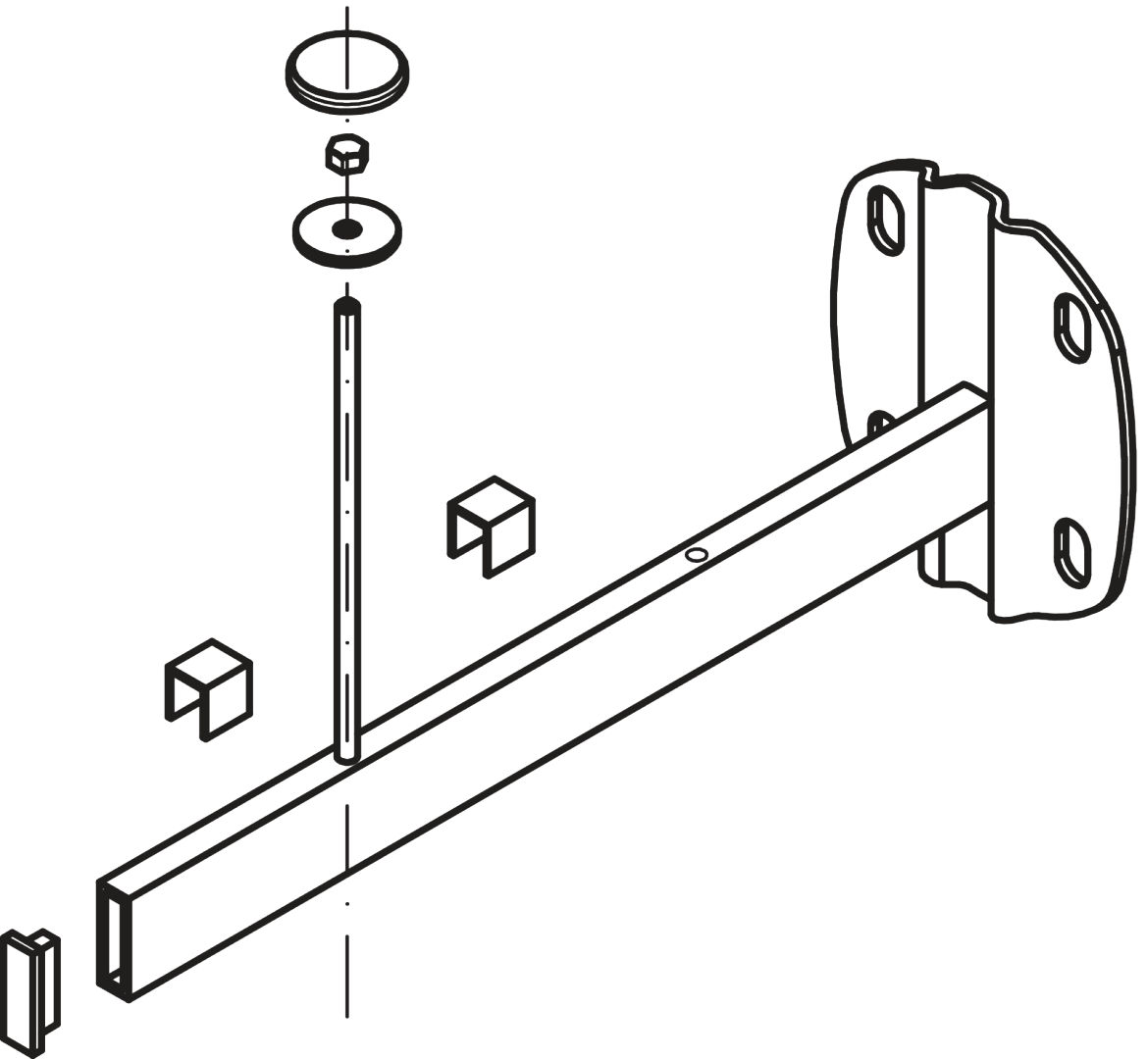 Kermi Universalkonsole Konvektor L=800 mm, weiß
