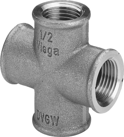 Viega Kreuzstück 3180 in Rp3/8 Rotguss