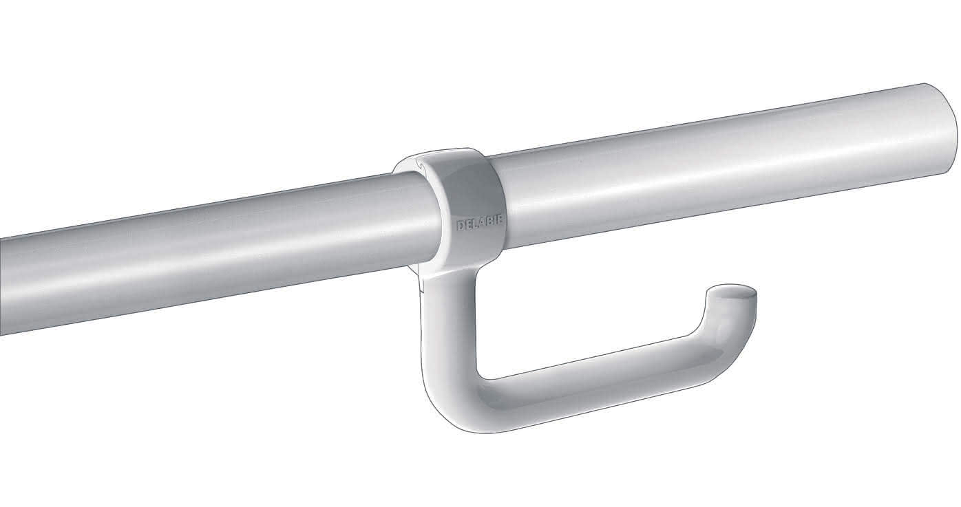 KD WC-Papierhalter für Stützgriff D32-34mm Nylon weiß