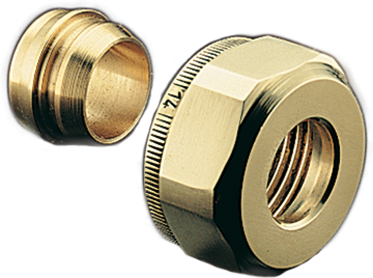 OVENTROP-Klemmringverschr. "Ofix CEP" für AG 3/4", 15mm, 2fach für Kupferrohre