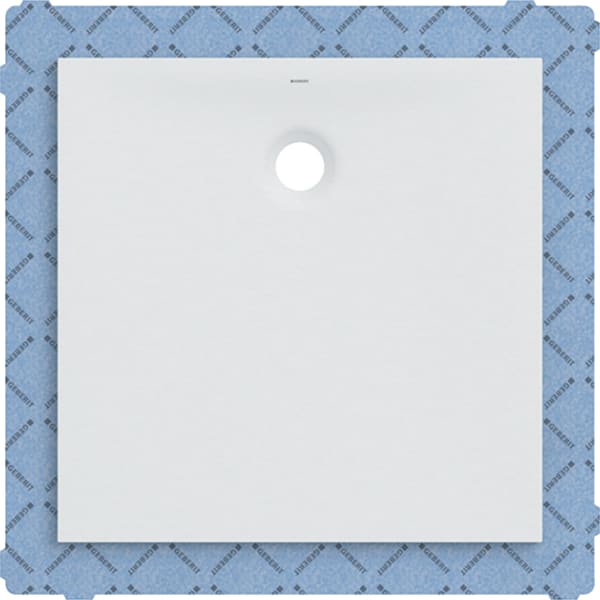 Geberit Olona Duschwanne 90 x 90 cm quadratisch, mit Dichtvlies, weiß matt