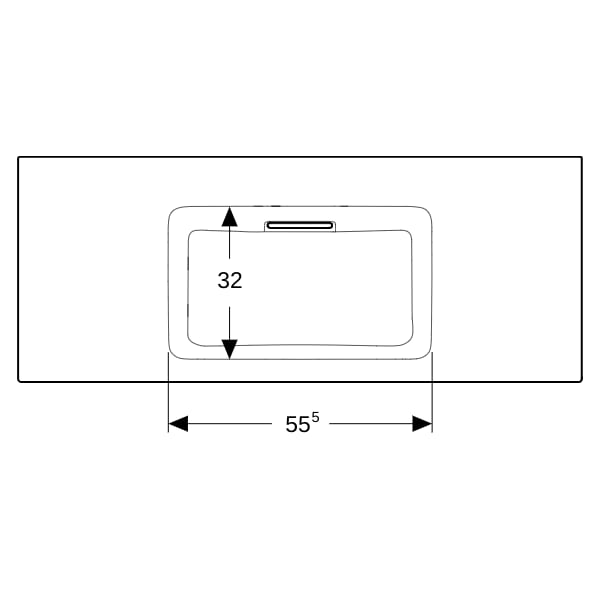 Geberit ONE MWT 120x48cm, CleanDrain o. Hl., o. Ül., weiß, KeraTect/weiß glzd