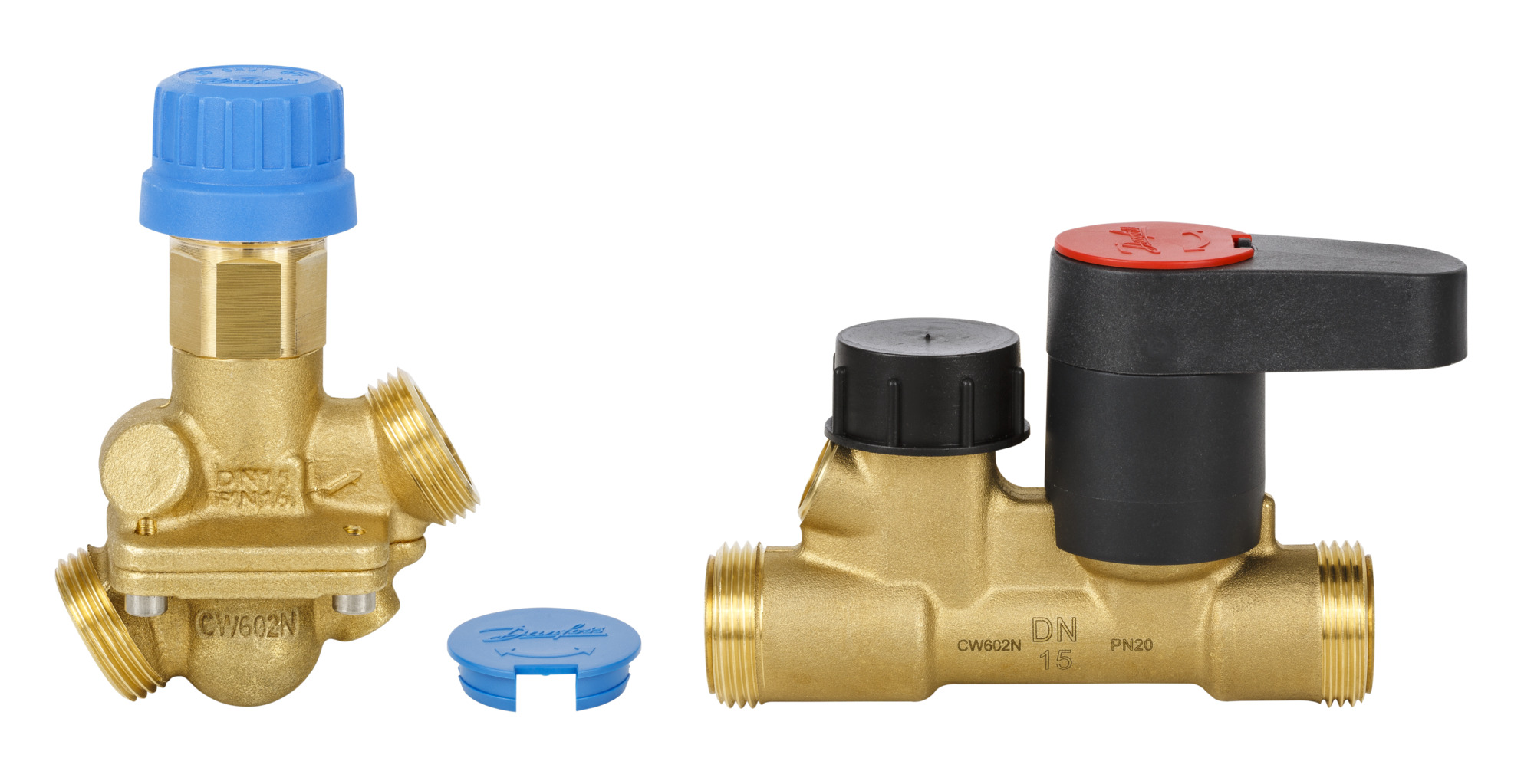 Danfoss autom. Kombiventil AB-QM32-Set mit MSV-S, G 1 1/2 A, 640-3200 l/h