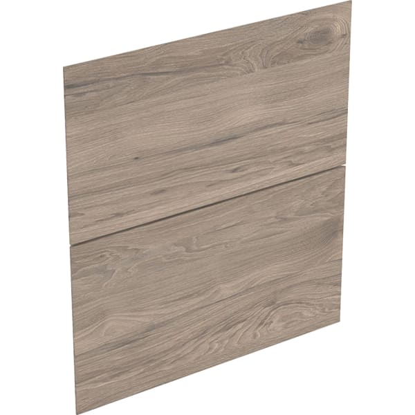 Geberit Set Schubl.-Frt für ONE Seitenschrank zwei Schubl., B:45cm, Nussbaum hickory