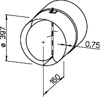 Helios RSK 400 Rohr-Verschlußklappe
