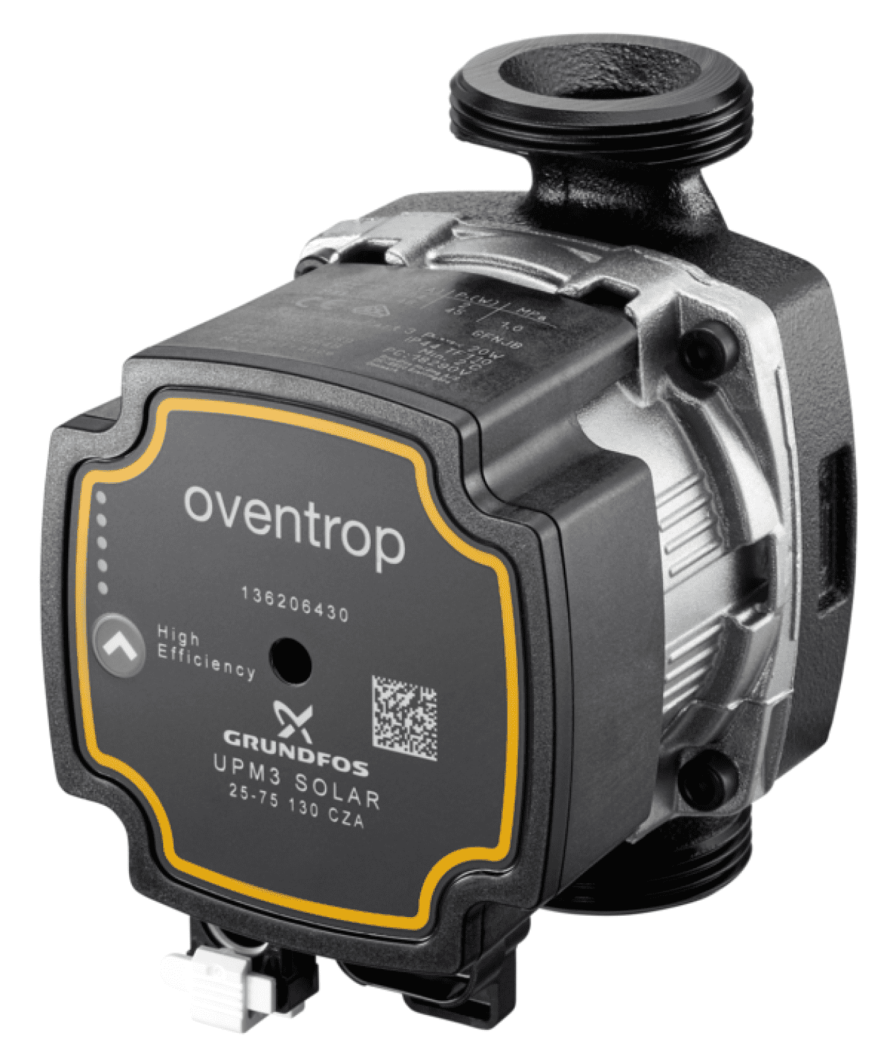 OVENTROP-Hocheffizienzpumpe Grundfos UPM3 W3 Solar 25-75 PWM C 130