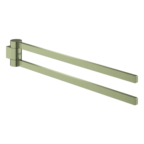 GROHE Handtuchhalter Selection 41063 2-armig schwenkbar nickel gebürstet