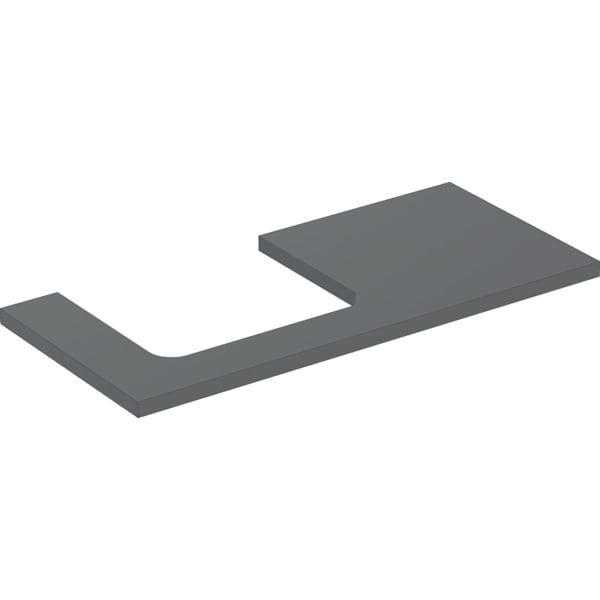 Geberit ONE WT-Platte, Ausschnitt li, für AWT 105x3x47cm, lava matt