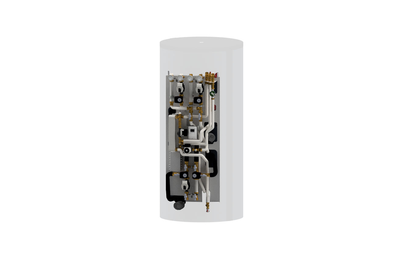 Kermi Hydromodul pro mit Regelung, FriWa Sts, Zirkulation, 2x Heizkreis gem 6m Kermi Hydromodul pro mit Regelung, FriWa Sts, Zirkulation, 2x Heizkreis gem 6m