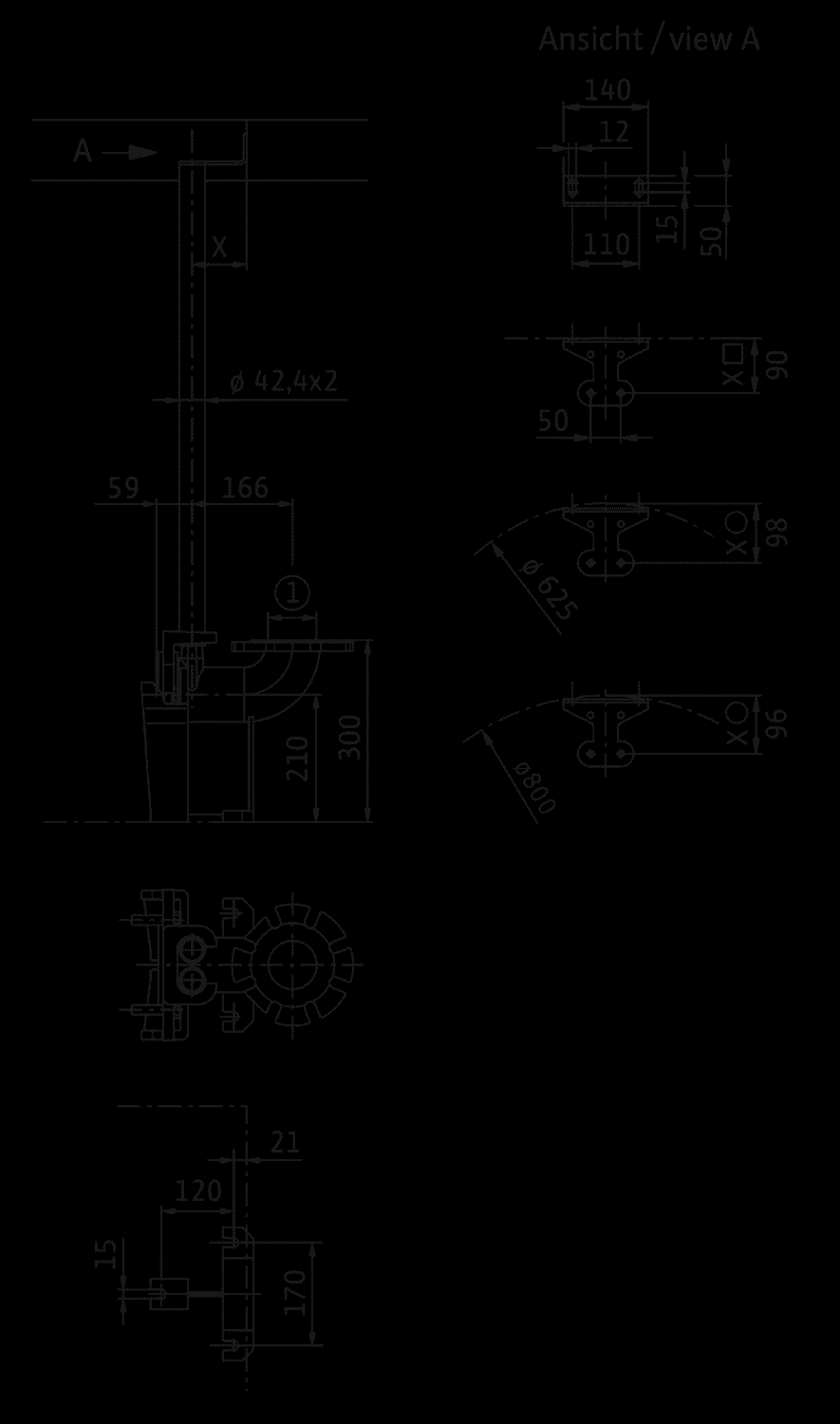 Wilo Mechanisches Zubehör Einhängevorrichtung DN 80