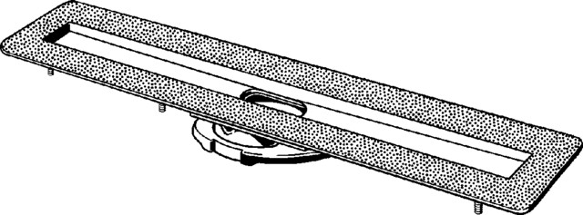 Viega Duschrinnen-Grundkörper Advantix 4982.10 in 1000mm Edelstahl