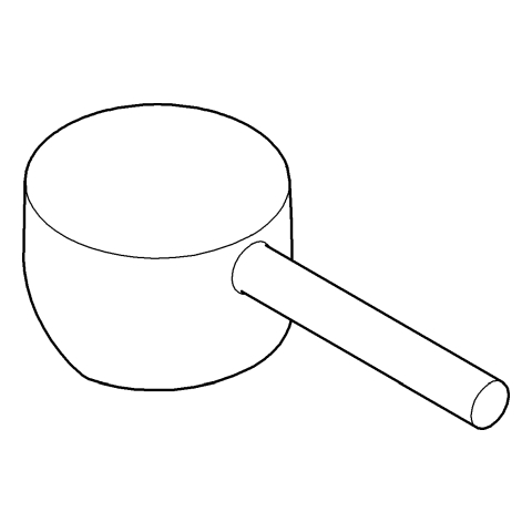 GROHE Hebel 46015 für Minta Spültischbatt. hard graphite gebürstet