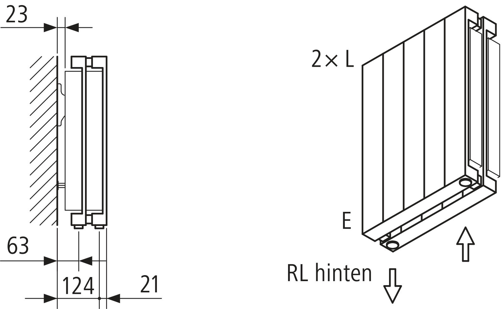 Kermi Heizwand HVN Typ22 BH2200x122x1190 QN5403, RAL9016, 6 bar, ANB12