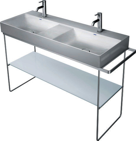 DU Glaseinleger in Metallkonsolen DuraSquare 003117+18 Weiß