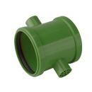 airfit PP-Doppelschiebemuffe Plus DN 110 für KG-Rohre, grün