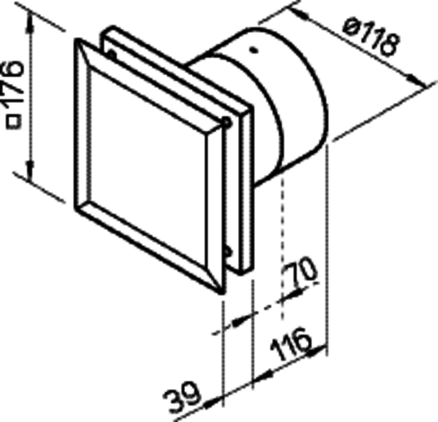 HELIOS Minilüfter MINIVENT 230V DN 120 M1/120 Standard