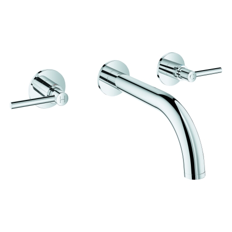 GROHE 3-Loch-WT-Batterie Atrio 20662 Fertigmontageset Hebelgriff chrom