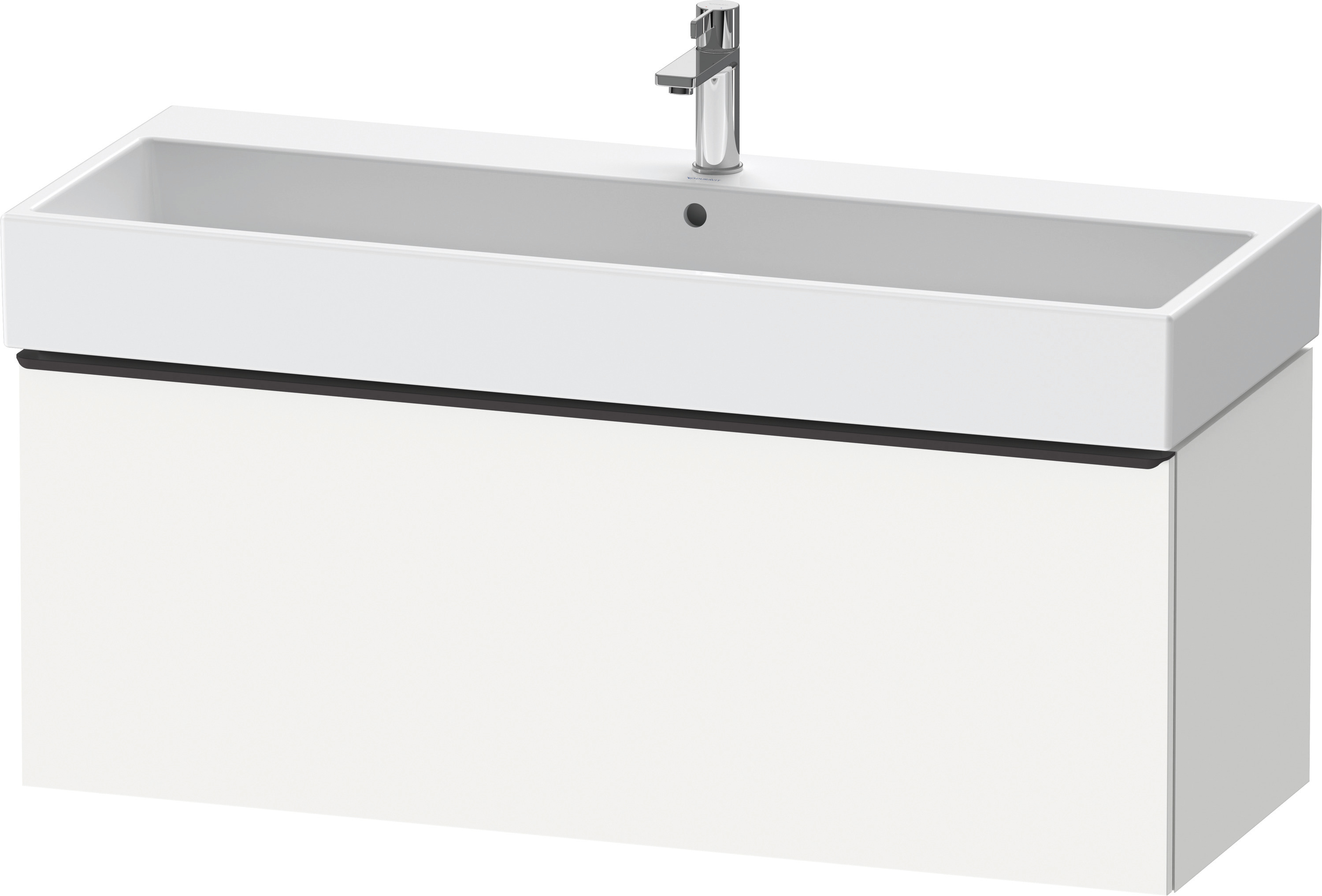 Duravit D-Neo WTU,Wdh,Ausz:1,Gr:Diamant Schw. 1184x442x440mm,Weiß Matt,Dekor