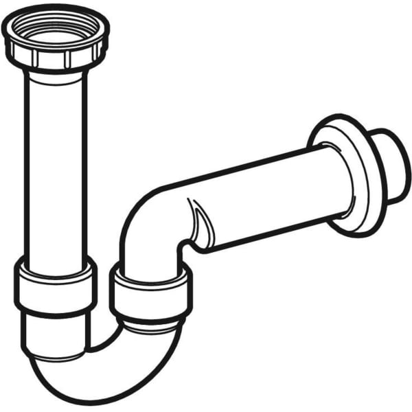 Geberit Rohrbogengeruchsverschluss für Spülbecken Abgang horiz. G1 1/2x50