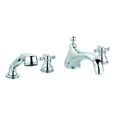 GROHE 4-Loch-Wannenkombination Sinfonia 25032 DN15 niedriger Auslauf chrom