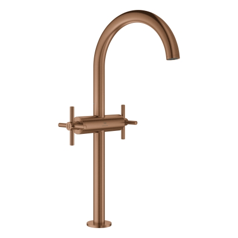 GROHE WT-Einlochbatterie Atrio 21149 XL-Size Kreuzgriff warm sunset gebürstet