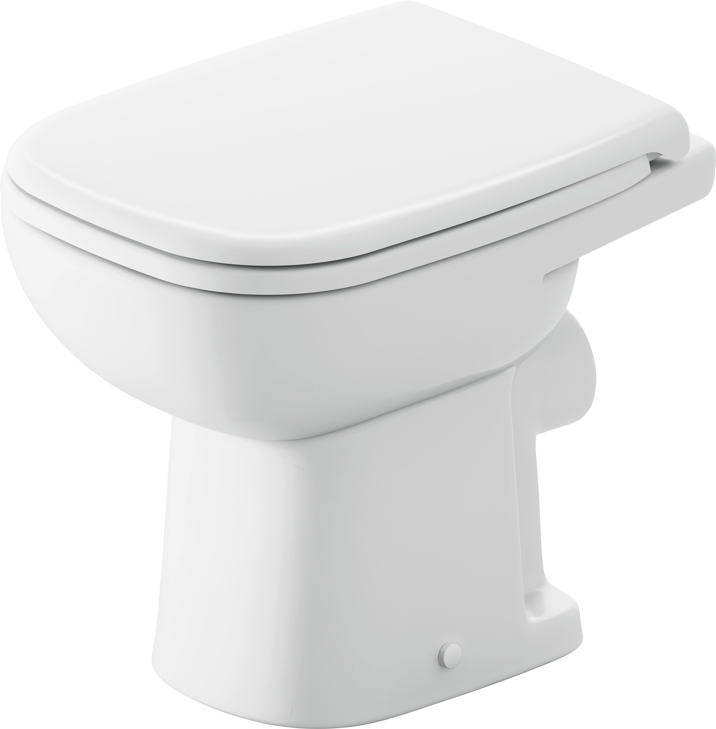 DU Stand-WC D-Code 480 mm Tiefspüler, Abgang waagrecht, weiß