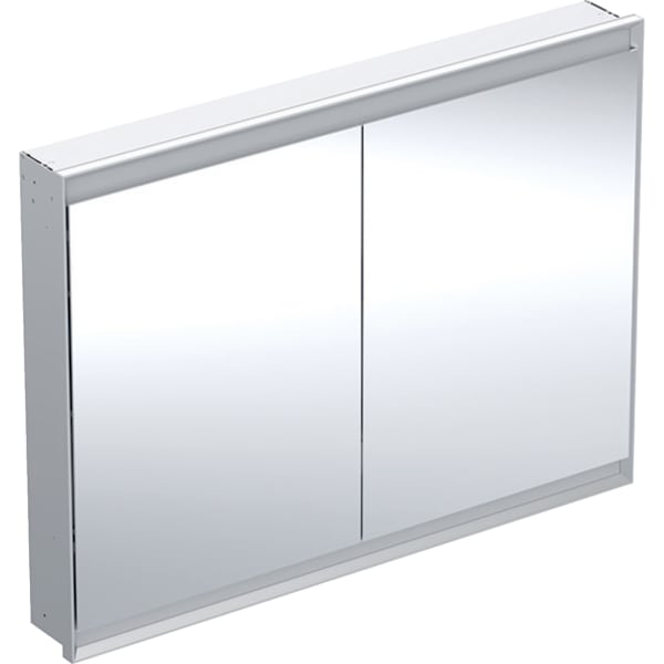 Geberit ONE Spiegelschrank mit ComfortLight 2 Türen, UP-Mont., 120x90x15cm, alu.
