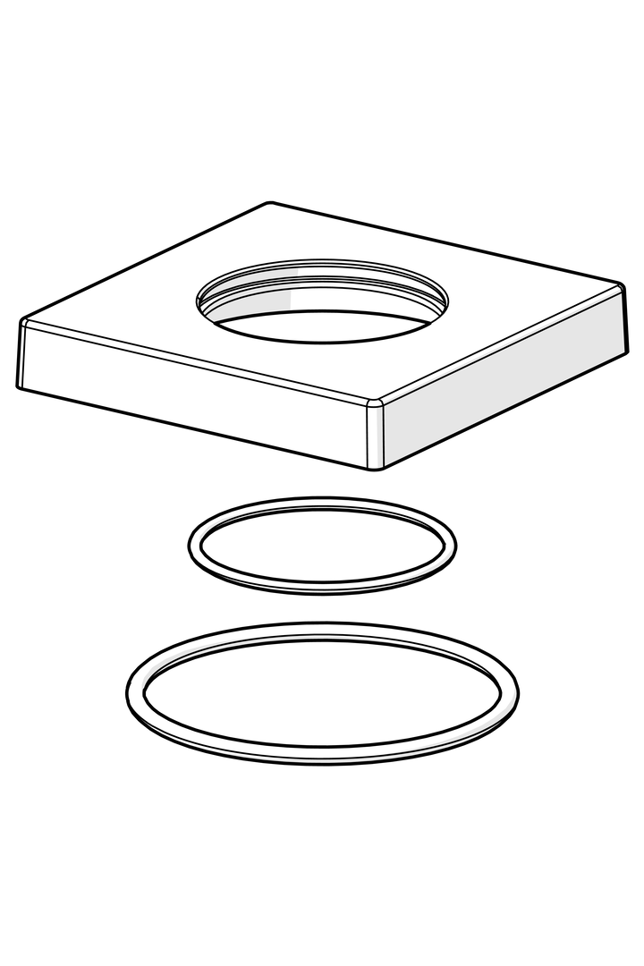 Hansa Ros. HANSA 59914211 75x75 mm chr Hansa Ros. HANSA 59914211 75x75 mm chr
