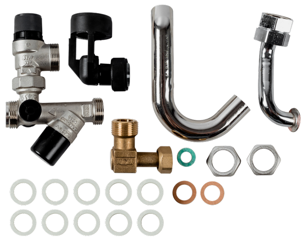 Wolf Anschluss-Set Warmwasser AP ohne Druckminderer 1/2" für CGW-2