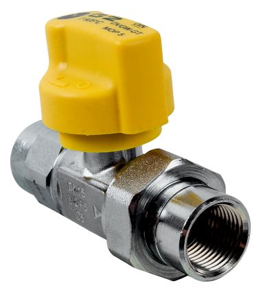 Wolf Gaskugelhahn Durchgangsform Rp1/2" mit thermischer Sicherung, verchromt Wolf Gaskugelhahn Durchgangsform Rp1/2" mit thermischer Sicherung, verchromt