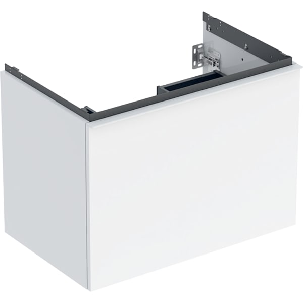 Geberit Acanto US für WT B:75cm, 1 Schubl. 1 i.Schubl., weiß hgl.