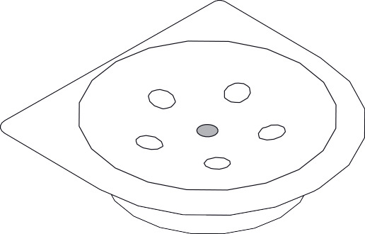 Hansgrohe Seifenschale Axor Logo Polis klein