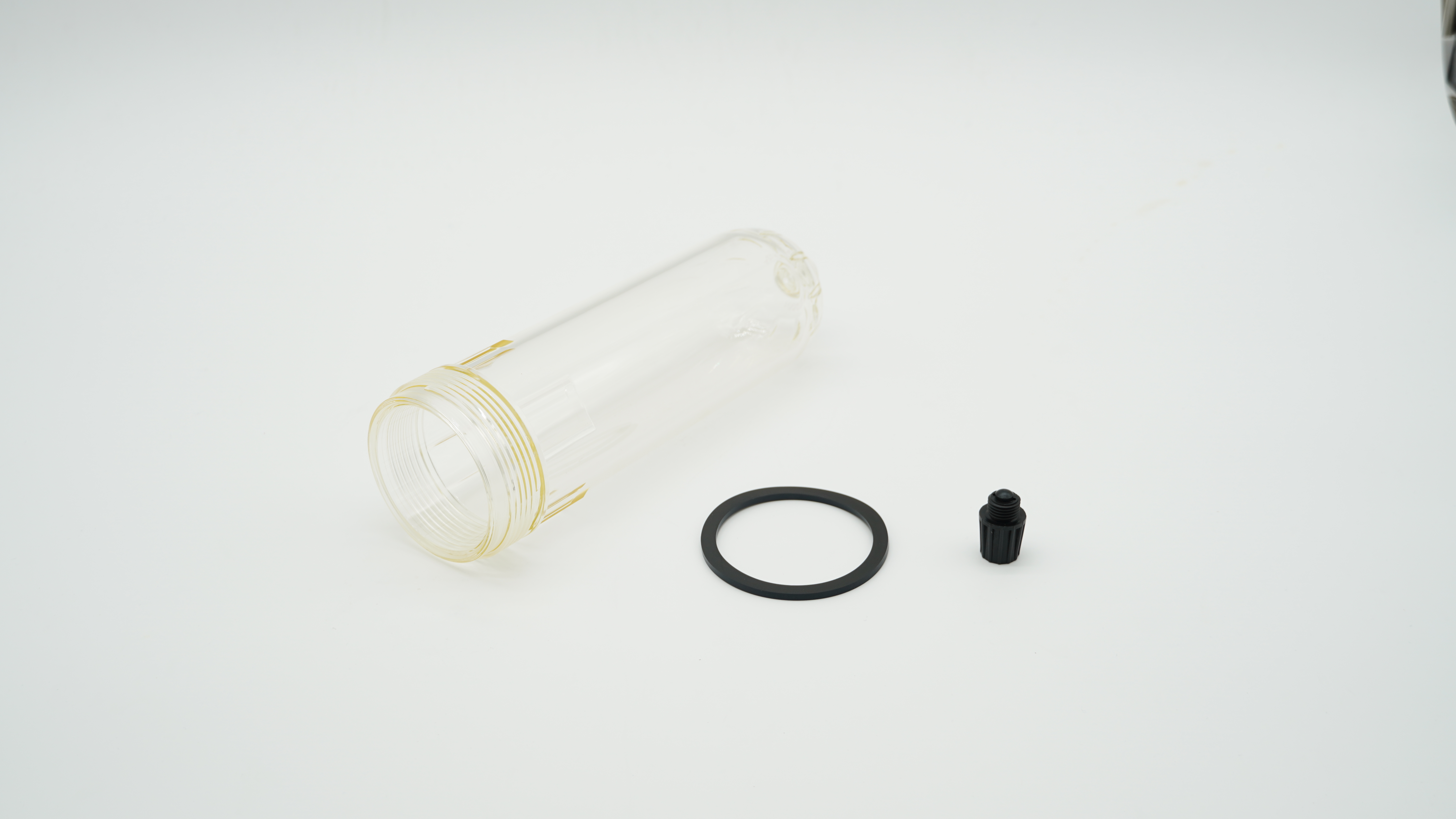 BWT Klarsichtzyl. trans kpl. m. Dichtungs- u. Ablass-Schraube
