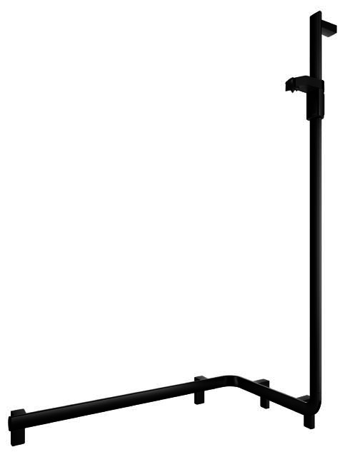 KEUCO Duschhandlauf AXESS 35008, m.Br.stg. r. 850/531/1301mm sw matt