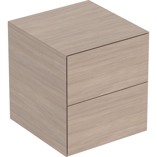 Geberit ONE Seitenschrank mit 2 Schubl. 45x49,2x47cm, Eiche