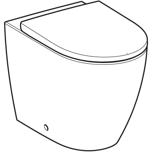 Geberit iCon Set SWC, Tiefsp., wandbündig geschl.,TurboFlush, WC-Sitz, T:56cm, wem