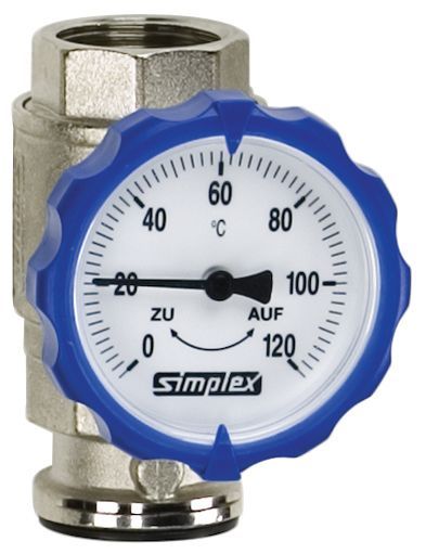 Flamco Pumpen-Rückl.-Gruppe Thermom.gr. DN25 G1i PN16 MS vern.