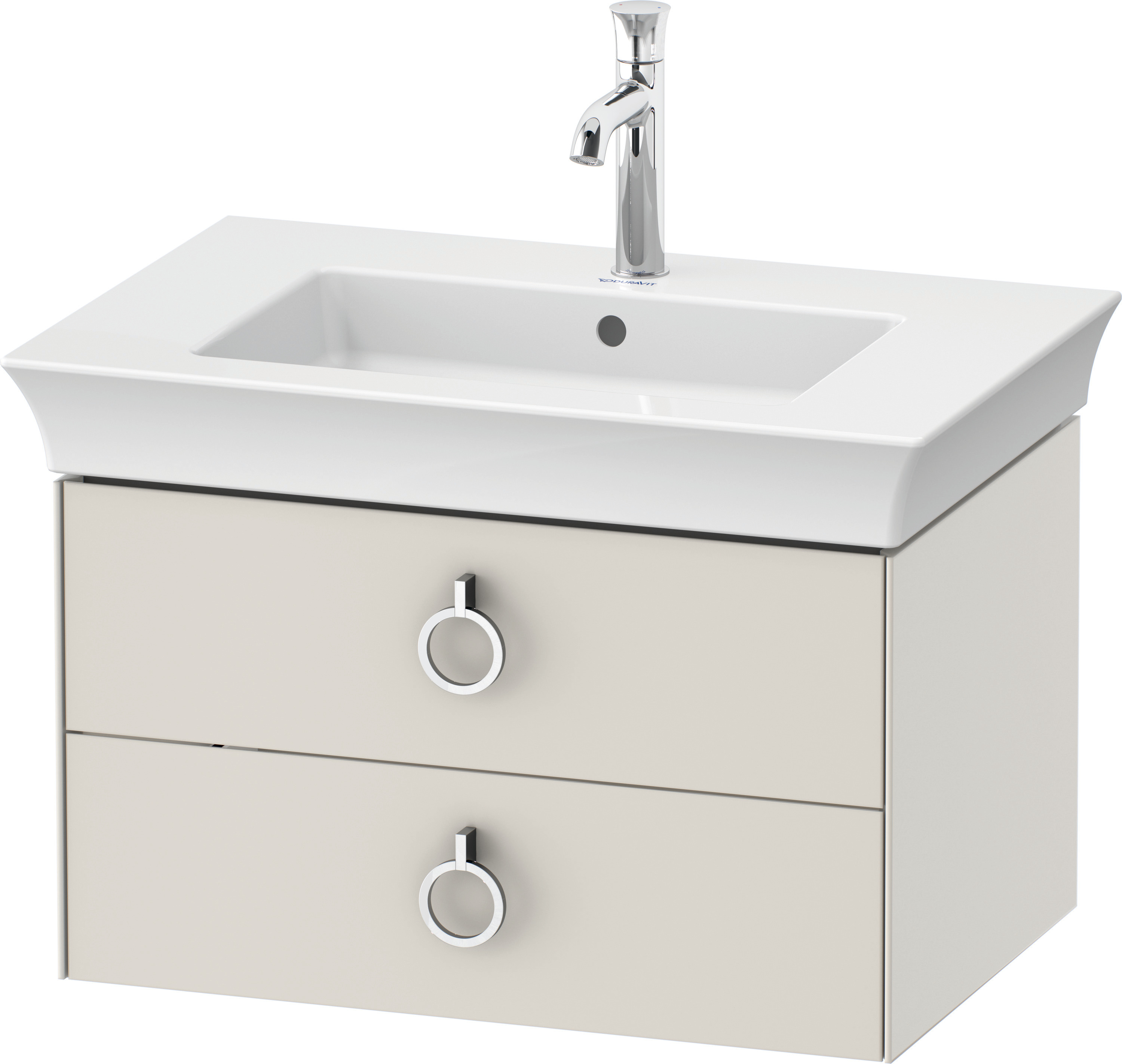 Duravit WTU wandh. White Tulip,2 Schk.,mit Griff,410x684x458,Nordic Weiß Seidenm.
