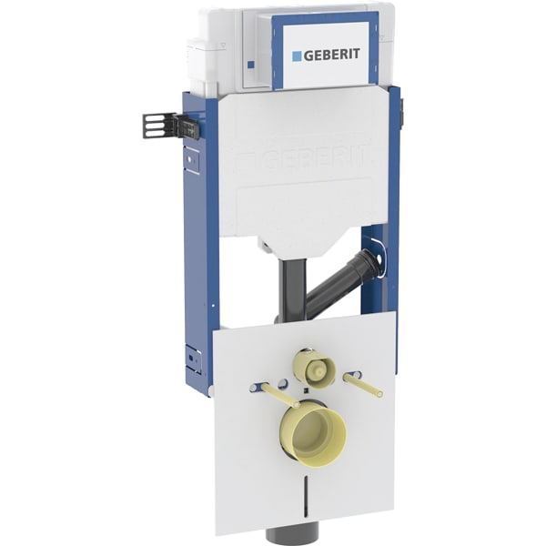 Geberit Kombifix Element WWC, 108cm mit Sigma UP-SPK 12cm, für Geruchsabsaugung/Abluft