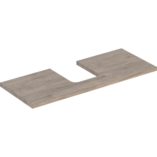 Geberit ONE WT-Pl. Aus mi. f. AWT Schalenform 120x3x47cm, Nussbaum hickory