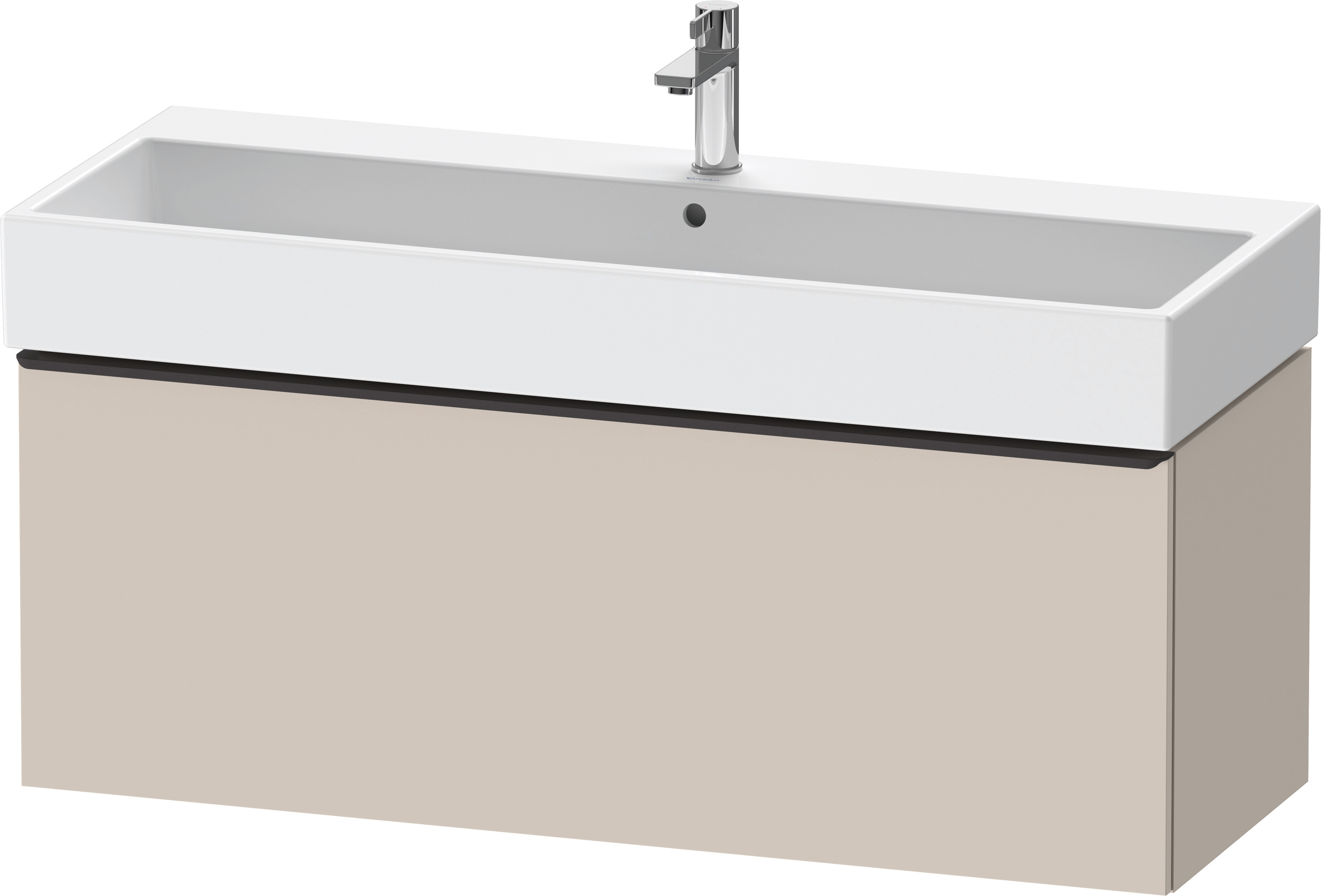 Duravit D-Neo WTU,Wdh,Ausz:1,Gr:Diamant Schw. 1184x442x440mm,Taupe Matt, Dekor