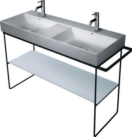 DU Glaseinleger in Metallkonsolen DuraSquare 003117+18 Weiß