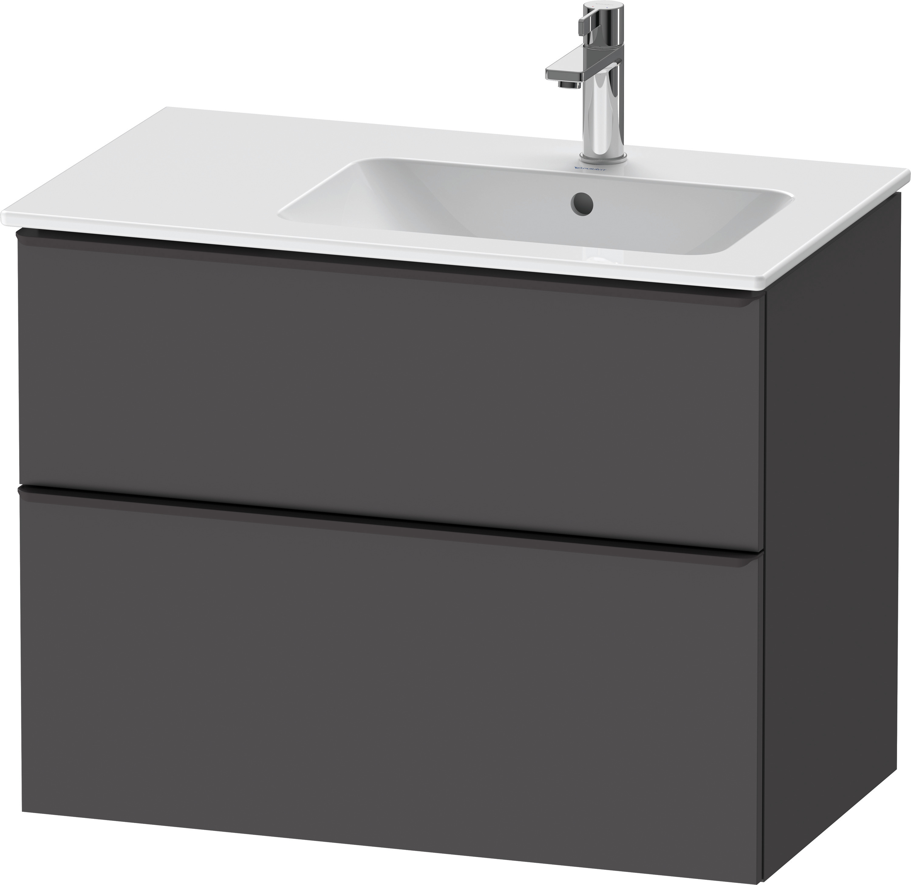 Duravit D-Neo WTU,Ausz:1,Schubk:1,GR:Dia.Schw 810x462x625mm,Wandh,Graphit Matt,Dekor