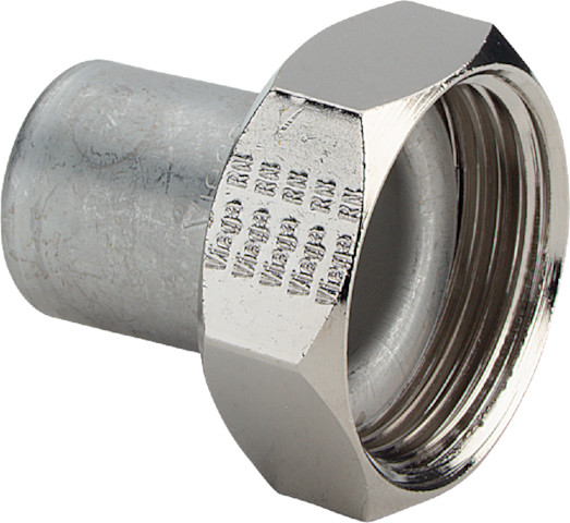 Viega Verschraubung Sanpress Inox 2364 in 42mm x G1 3/4 Edelstahl